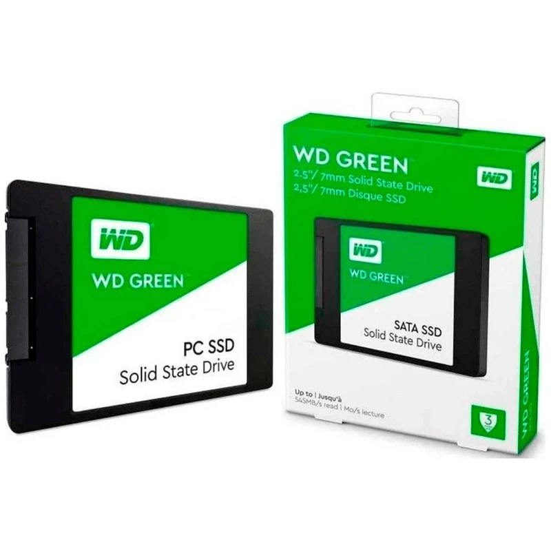  تصویر کالای حافظه SSD وسترن دیجیتال مدل GREEN ظرفیت 480 گیگابایت ارایه شده در فروشگاه اینترنتی یاشار کامپیوتر 